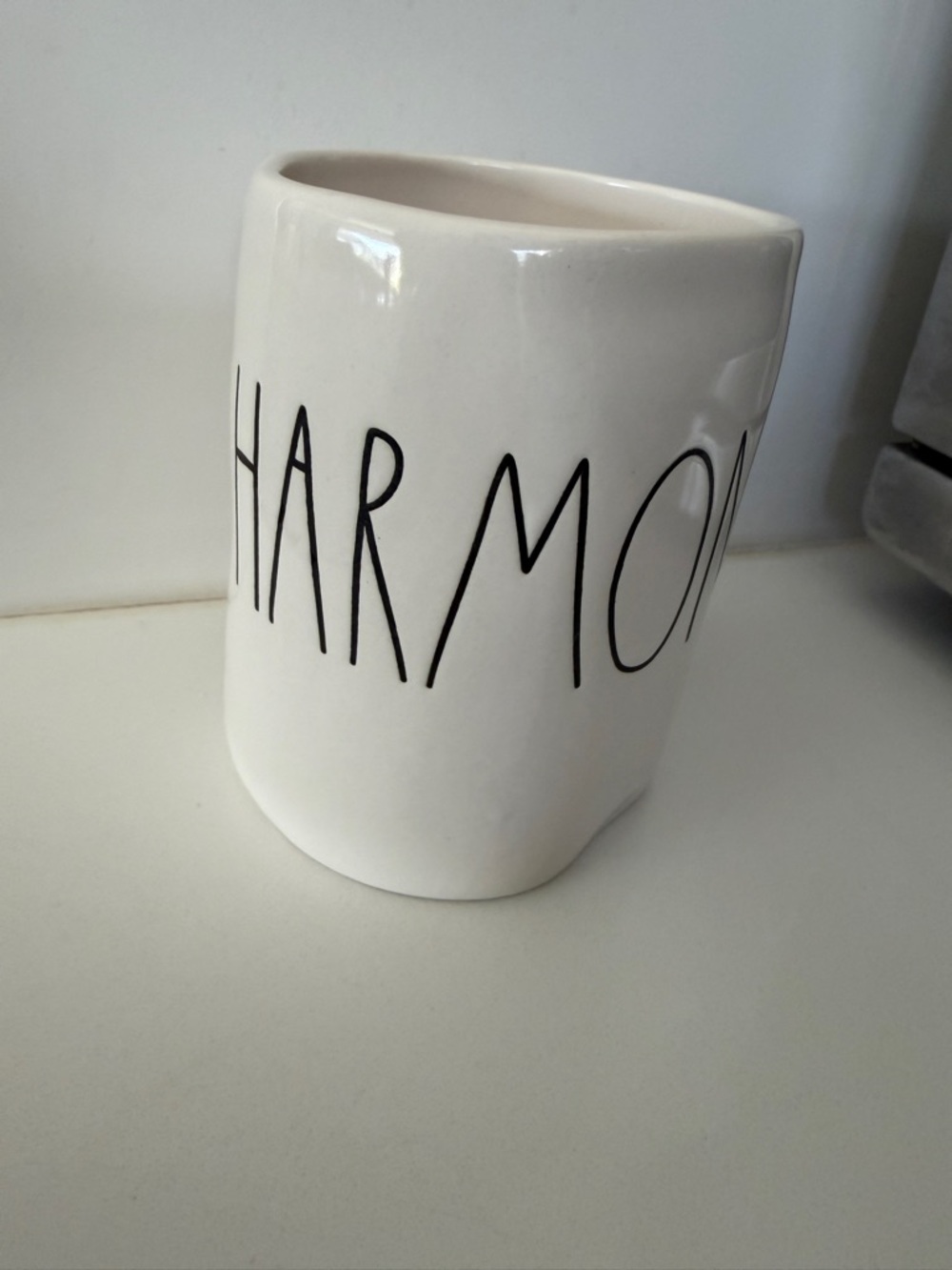 Rae Dunn White Ceramic 'Harmony' Mug
